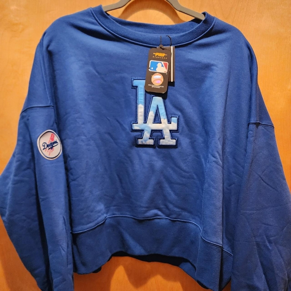 Los Angeles Dodgers Women's Croptop Pullover